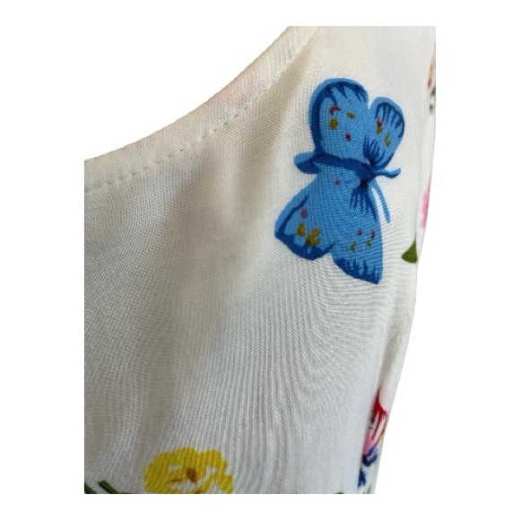 Venus Floral Sleeveless White Maxi Dress Size 8 - Picture 8 of 15